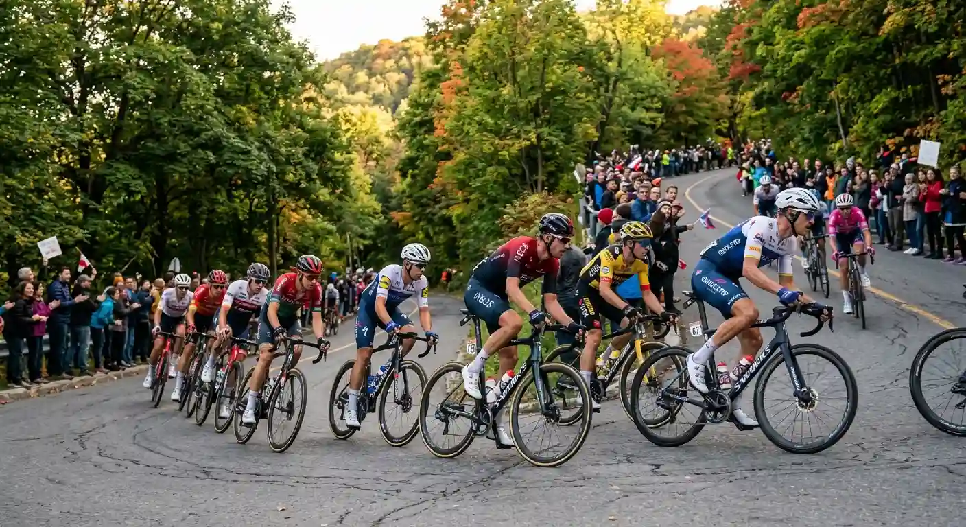 Strappi ripetuti del circuito del Mont Royal che selezionano i corridori nel finale