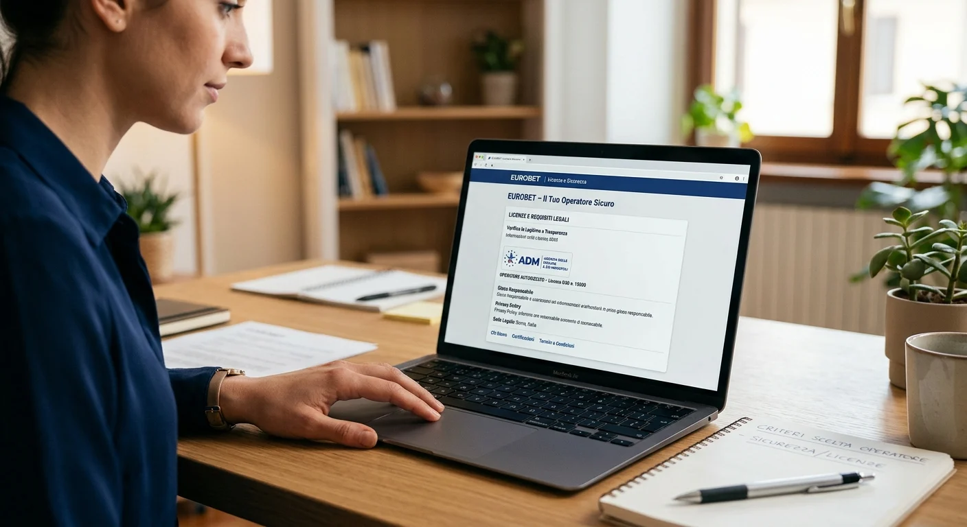 Verifica della licenza ADM e dei criteri di scelta di un operatore di scommesse
