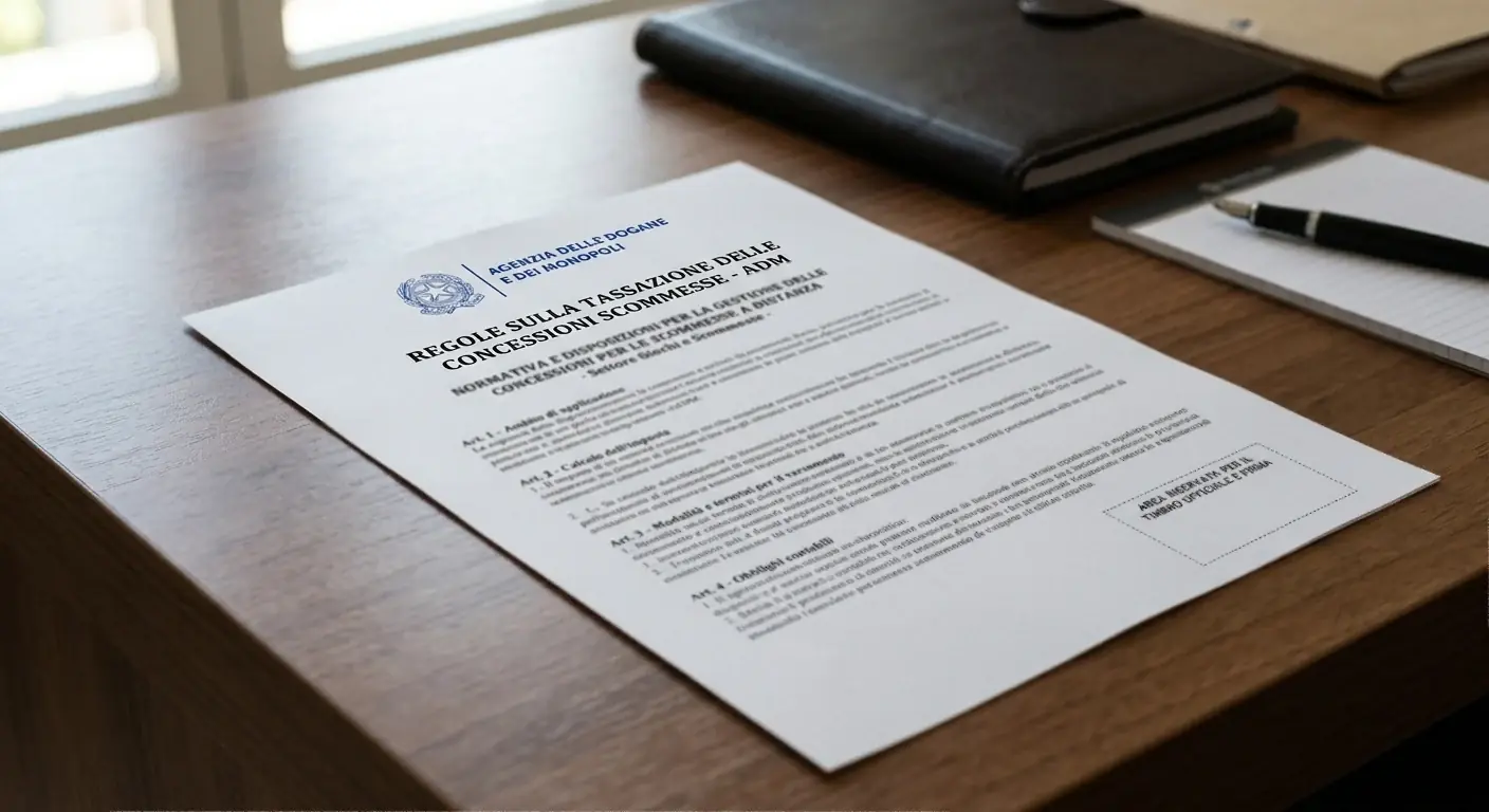 Documento sul sistema delle concessioni di gioco a distanza rilasciate dall'ADM